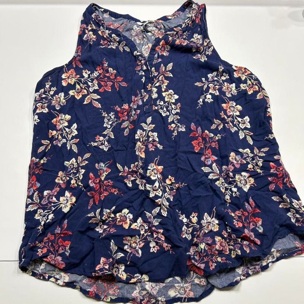 Sonoma Women's Blue Floral Blouse